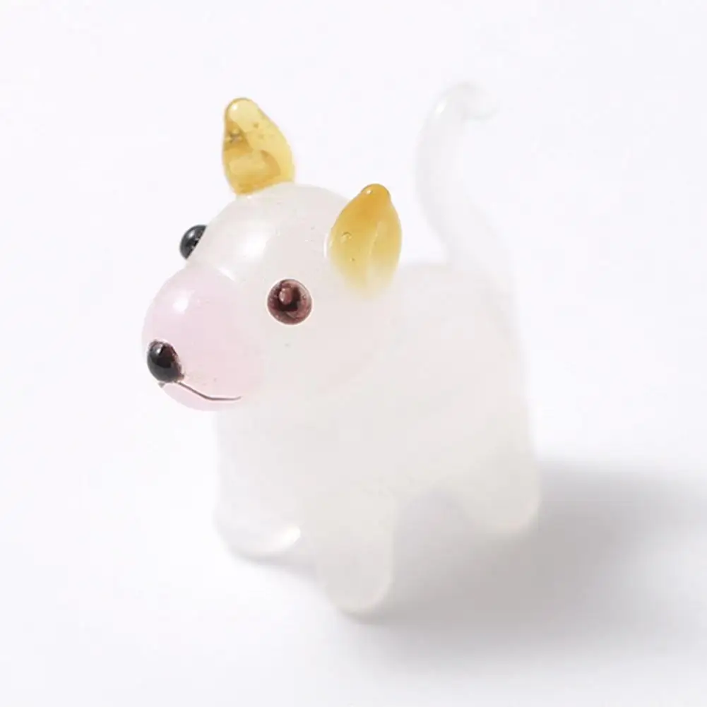 

Creative Mini Animal Miniature Simulation No Burr Glass Animal Model Figure Toy for Kids Exquisite Home Decoration Collection