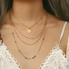 2021 модные женские аксессуары модные ювелирные изделия медный чокер многослойное ожерелье подарок для женщин бохо