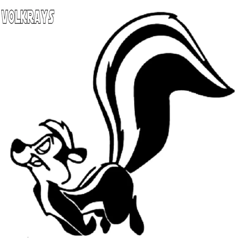 Модная Автомобильная наклейка Volkrays аксессуары Skunk Pepe светоотражающая