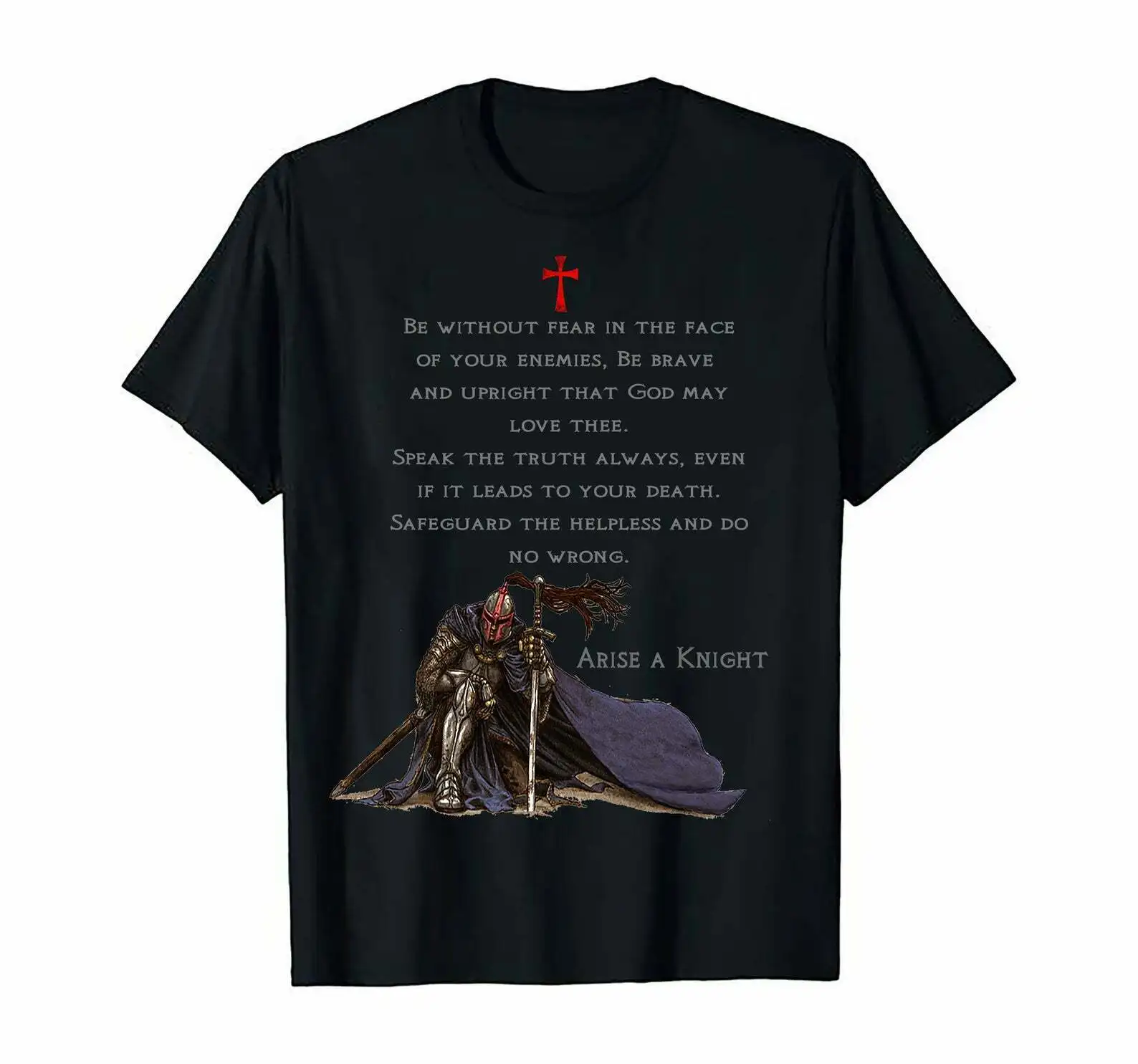 

Knights Templar Christian Warrior In Hoc Signo Vinces Religious T-Shirt. Summer Cotton O-Neck Short Sleeve Mens T Shirt New