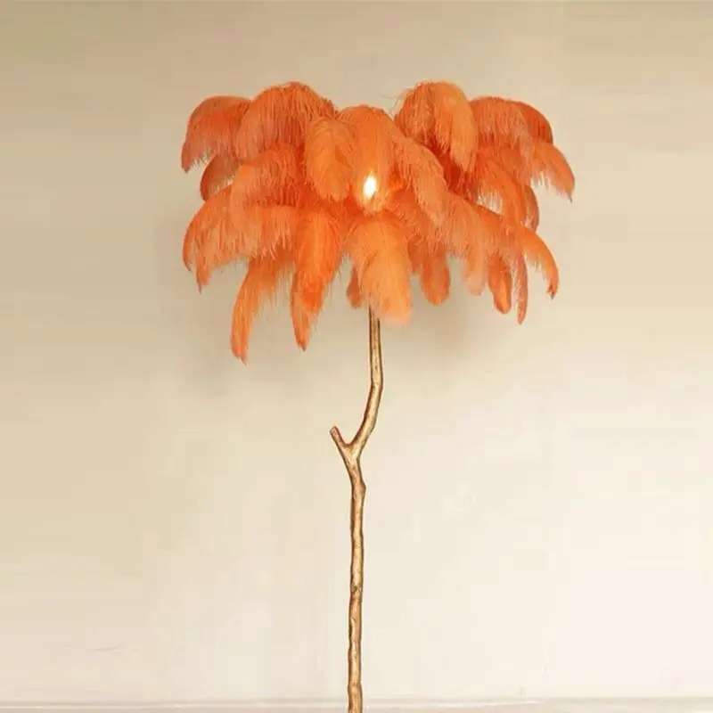 

50 шт./лот элегантные оранжевые страусиные перья 15-60 см