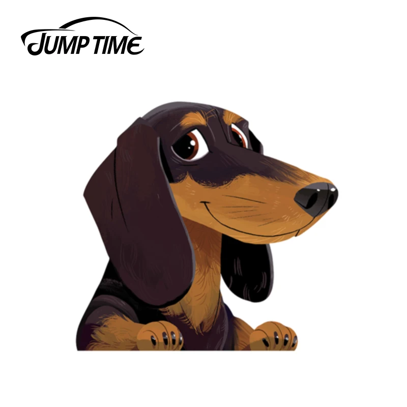 JumpTime 13 см x 12 5 для таксы 3D окна автомобиля Стикеры виниловые Творческий s бампер