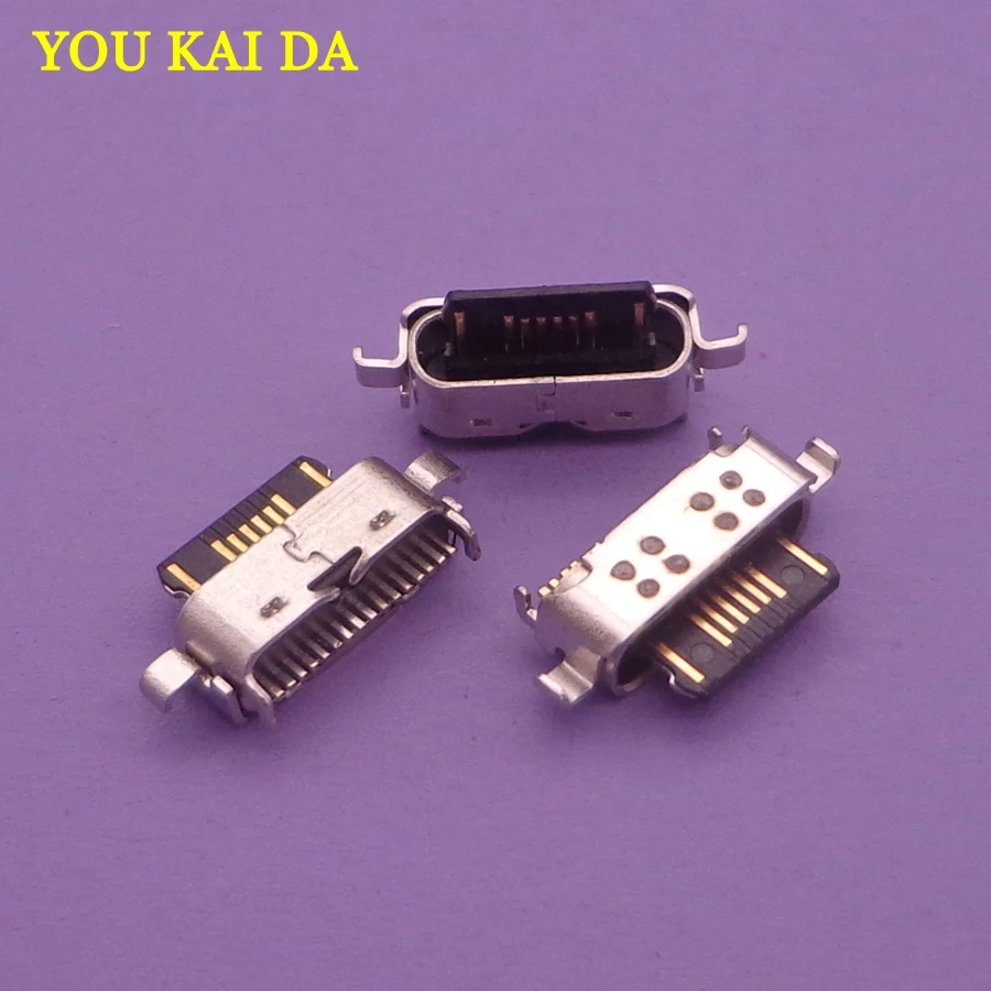 100 шт./лот Micro usb разъем для зарядки штепсельная розетка порт Motorola Moto G8 Play