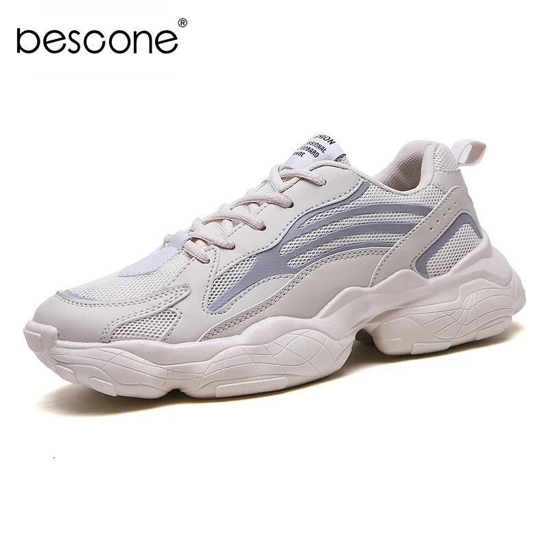 BESCONE/мужская повседневная обувь Модные дышащие Туфли-светильник удобные мужские