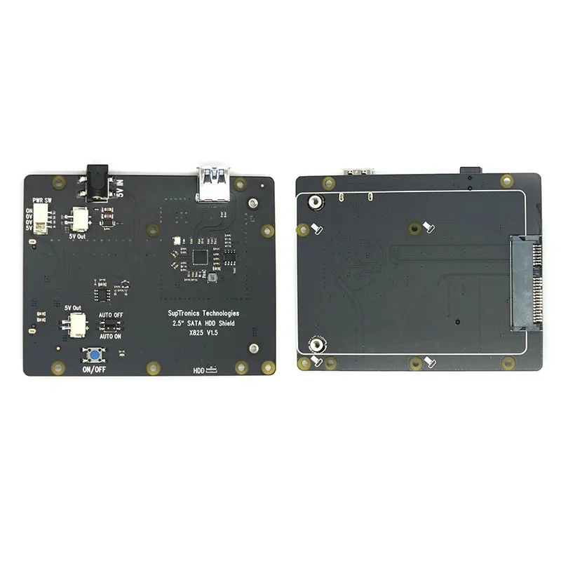 Raspberry Pi X825 SSD и HDD SATA плата подходящий металлический чехол + переключатель