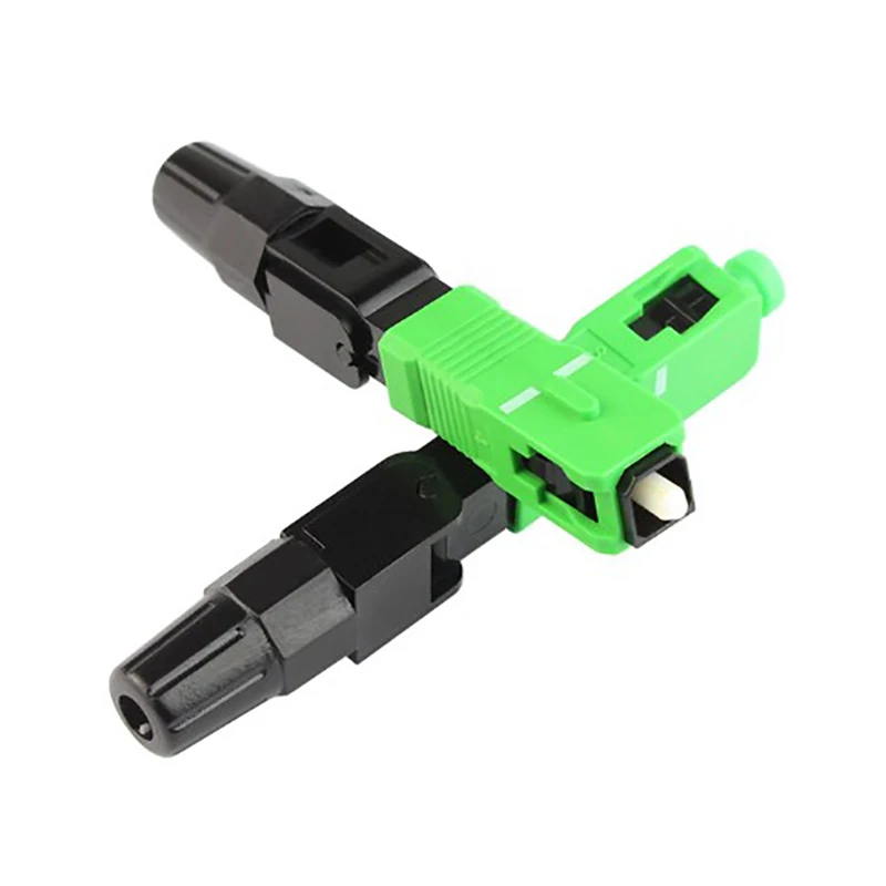 

300Pcs/Lots Embedded FTTH Fiber Optic Quick Connector FTTH SC/APC SM Fast Connector for CATV