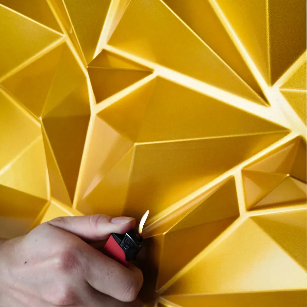 3D ARTWALL 3D настенные панели яркий шарм золотые наклейки на стену текстурированные декоративные стеновые панели 12 упаковок обложки 32,3 SF
