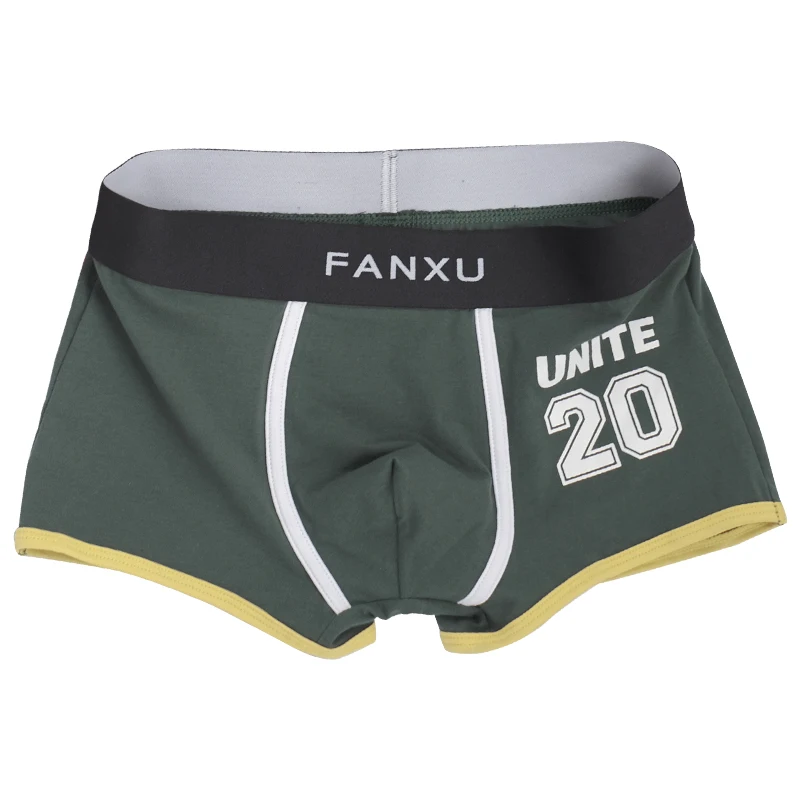 Трусы-боксеры мужские 3 шт. хлопковые спортивные шорты с надписью дышащее нижнее