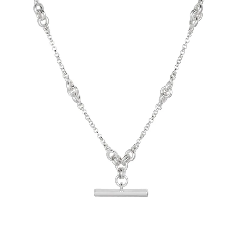 

2020 Hip Hop Jewelry Trendy Creative Geometric Bar Chain Necklaces Pendants Heart Chain Necklace Sliver Color Choker Necklace