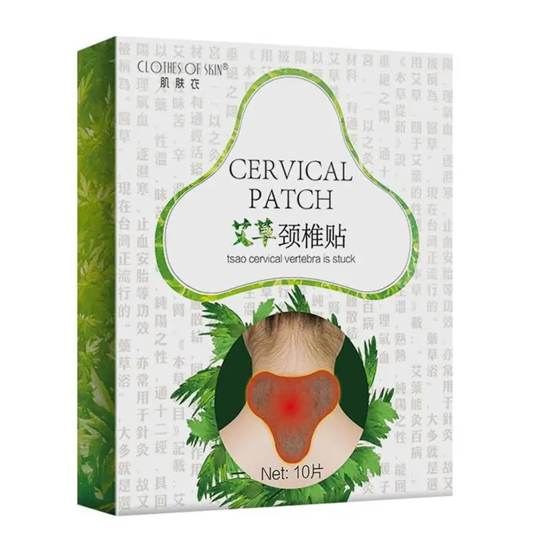 

10Pcs Herbal Cervical Vertebra Pain Relief Patch, Strong Effective Cervical Pain & Neck Ache Relief Spontaneous Heat Sticker
