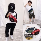 Милый детский поясной кошелек для девочек и мальчиков, забавная нагрудная сумка с аниме динозавром, Детская сумочка на ремень, мешок для денег, поясная сумка на молнии для малышей