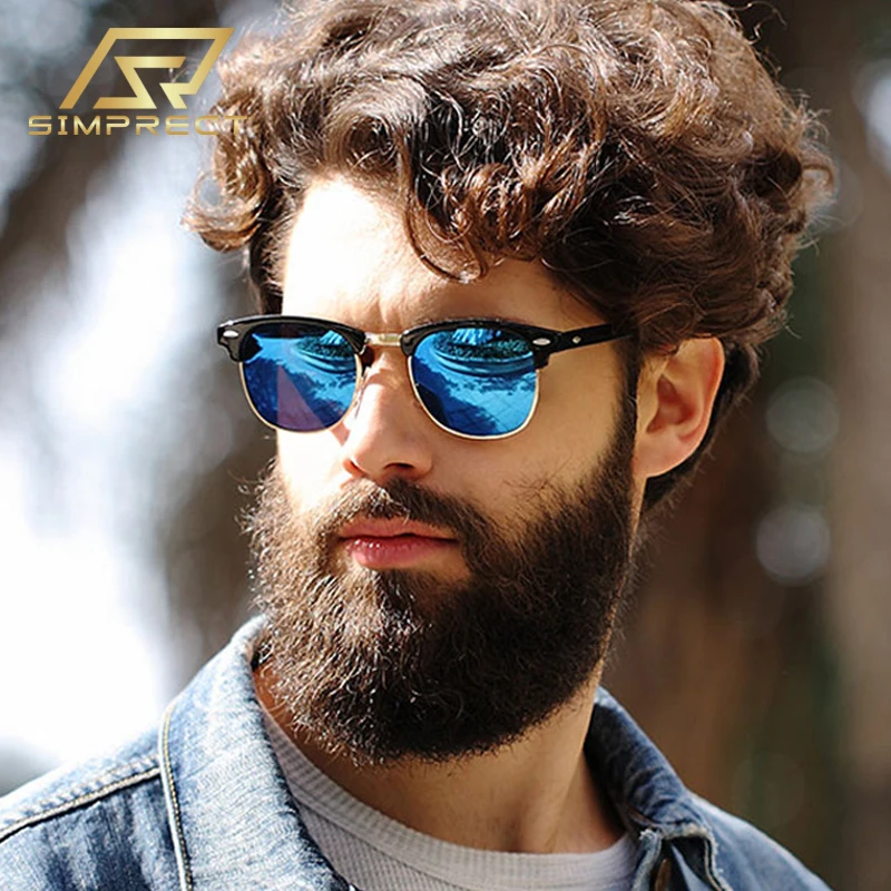 SIMPRECT 2020 классический поляризационные очки солнцезащитные мужские люкс Дизайнер