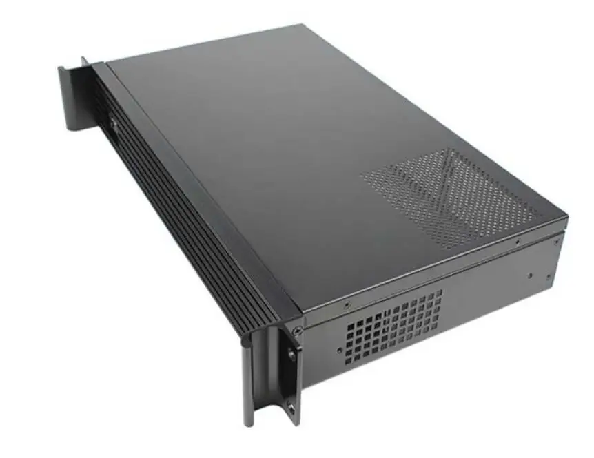 Новый 1.5U IPC корпус rackmount чехол глубина 250 мм MINI ITX ультра короткая для 17*17 см