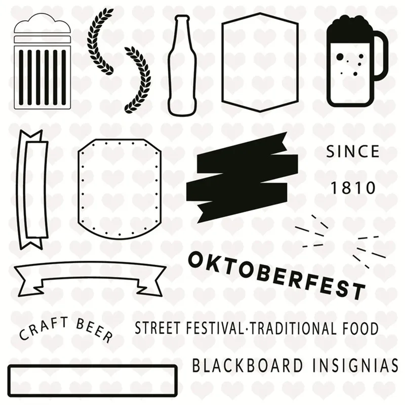 YaMinSanNiO The Munich Oktoberfest 14*14 см прозрачный штамп для скрапбукинга Новый 2019 альбом