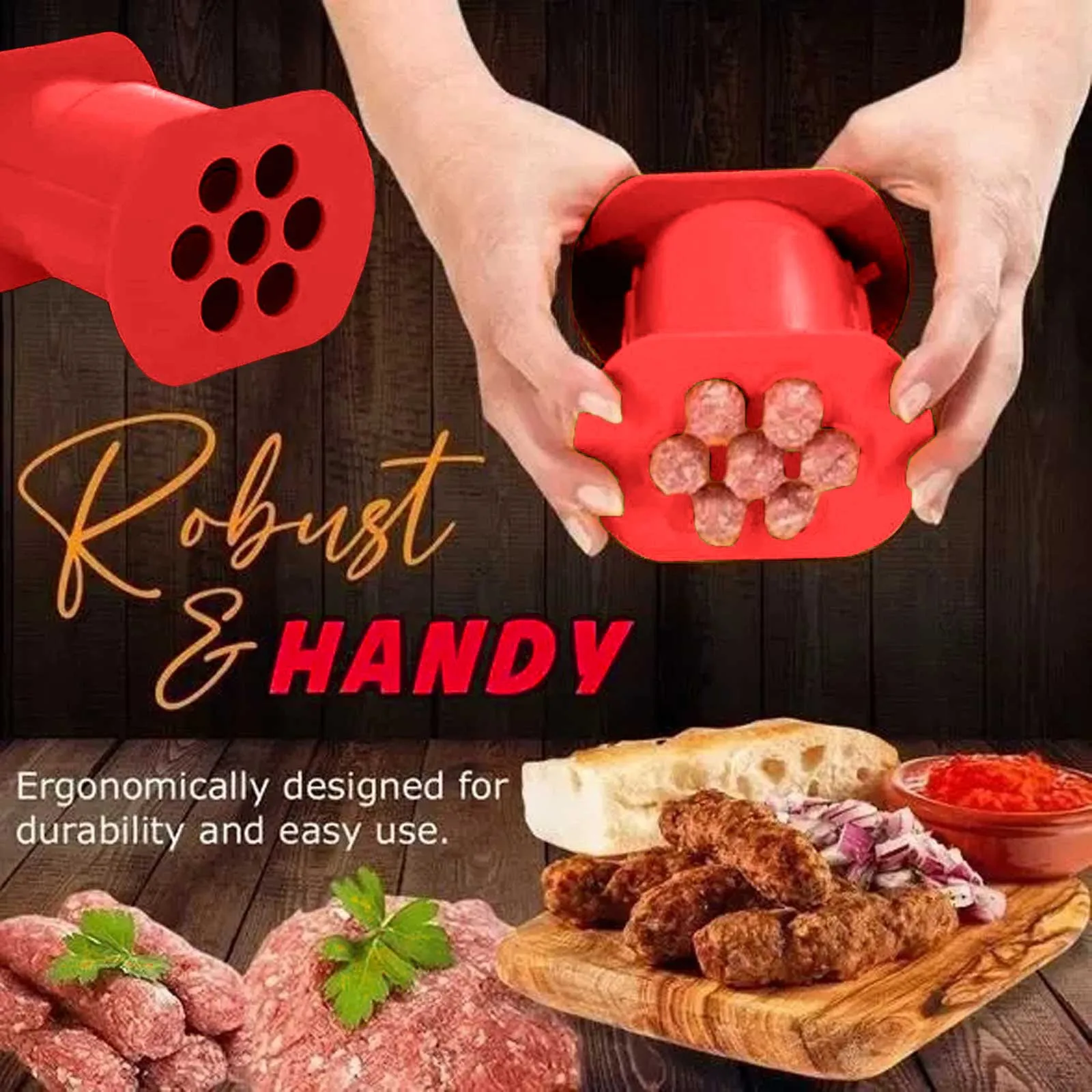 Новинка ручная машинка для изготовления колбасок наполнитель мяса трубка