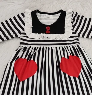 Осенняя одежда для девочек детская с принтом в полоску и надписью love модный бутик