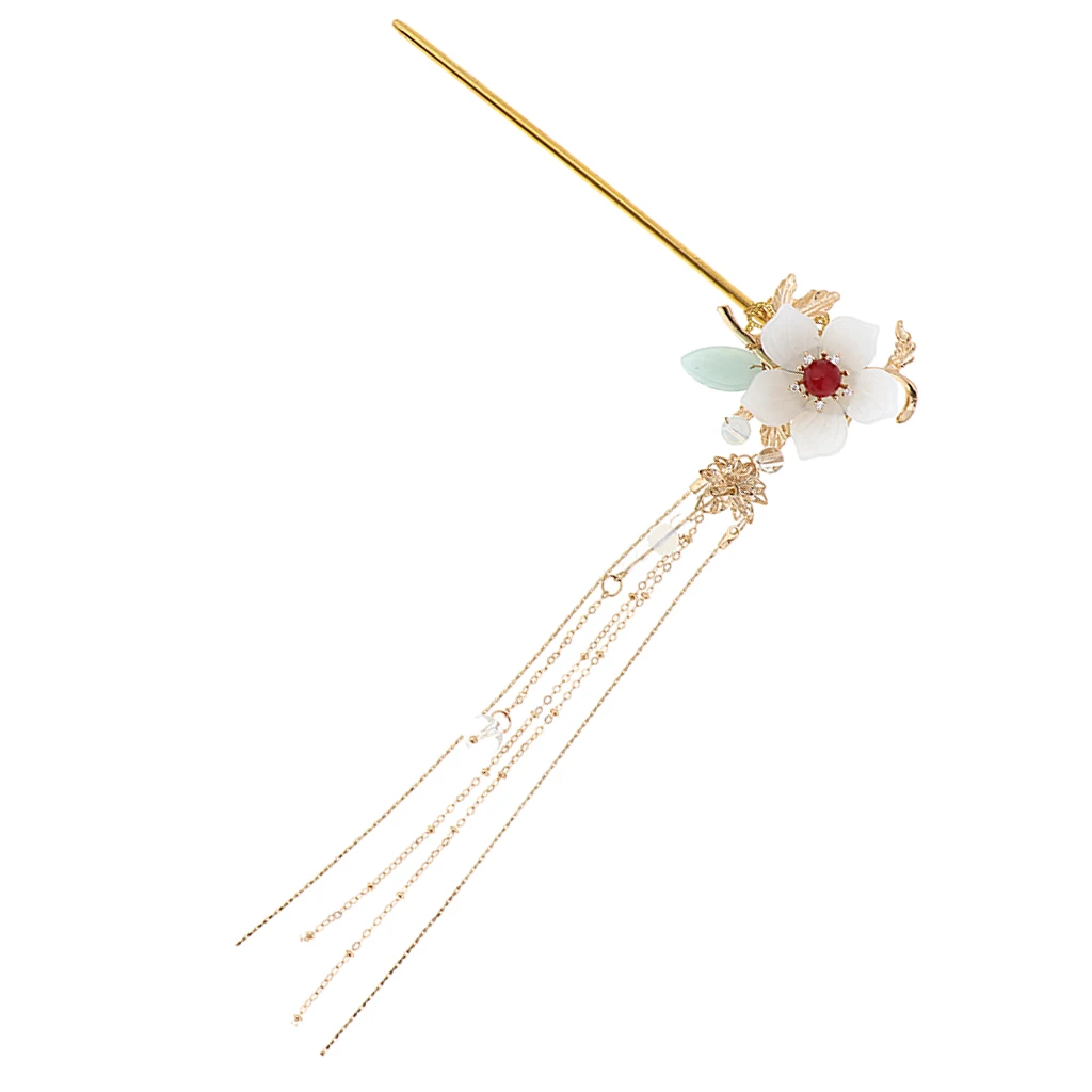 Заколка для волос в виде античных цветов с кисточками на цепочке свадьбы невесты