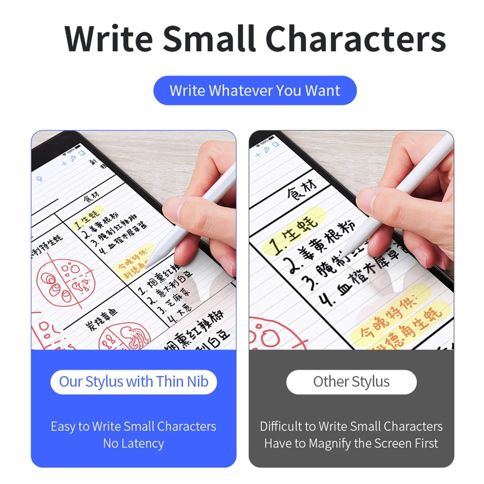 

For iPad Pencil Stylus Pen for Apple Pencil 1 2 Touch Pen for Tablet IOS Android Stylus Pen for iPad Xiaomi Huawei Pencil Phone