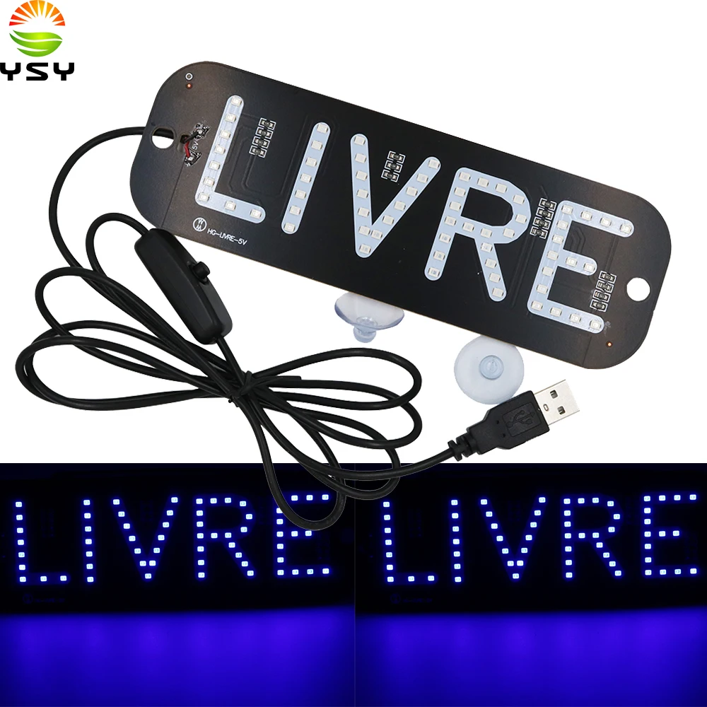 YSY 10X Новый Ливр с USB такси светодиодный Такси Панель свободная сигнальный