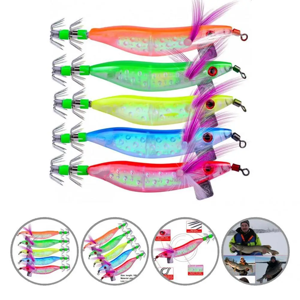 

Wear-Resistant Attract Fish Shrimp Lure With Squid Hook Fishing Accessory
