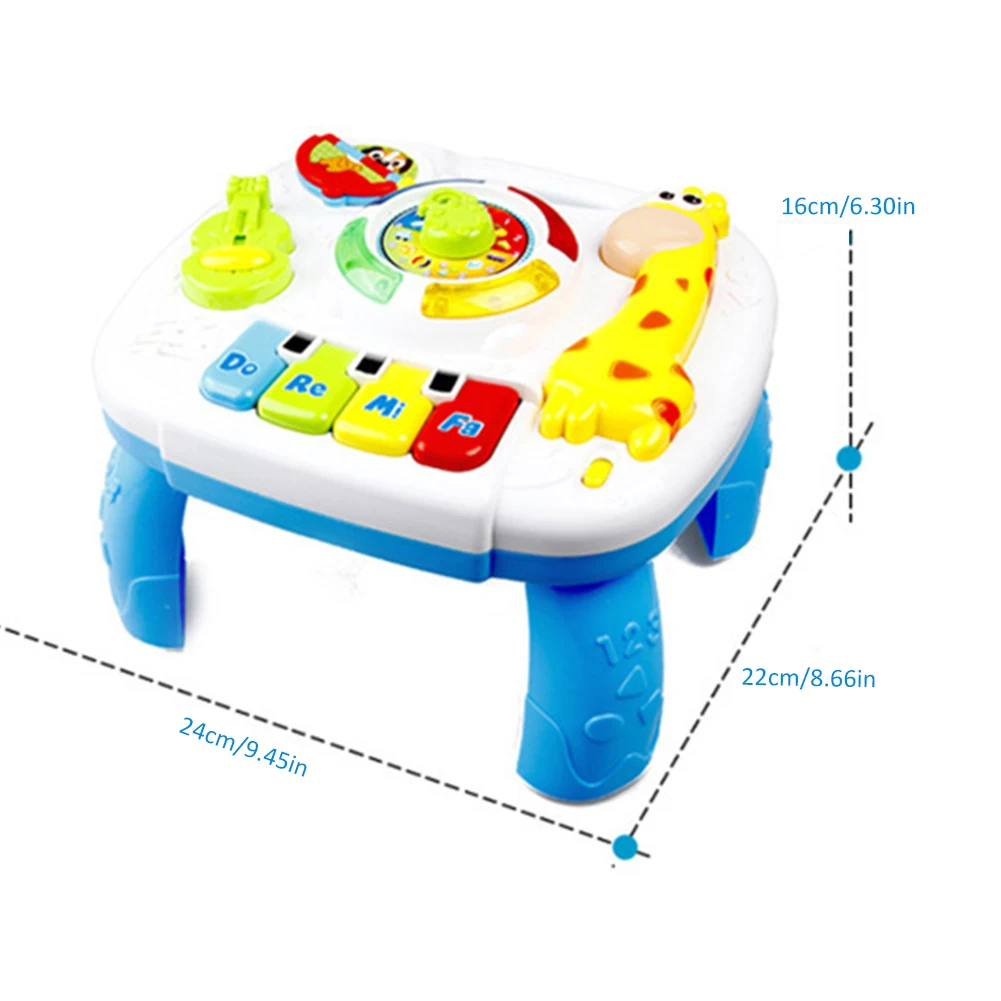 

Baby Toys Musical Learning Table Music Activity Center Game Table Baby Toddlers Music Enlightenment Educational Study Table Toy