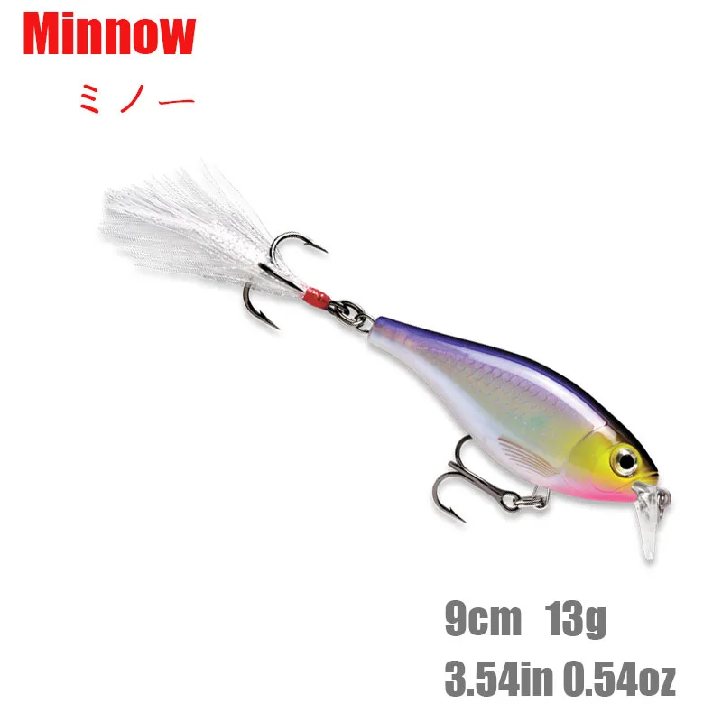 

1 шт. Minnow приманки для ловли рыбы, твердая приманка 9 см 13 г воблер бас Щука приманка Пластик искусственные приманки для рыбалки рыболовные сн...