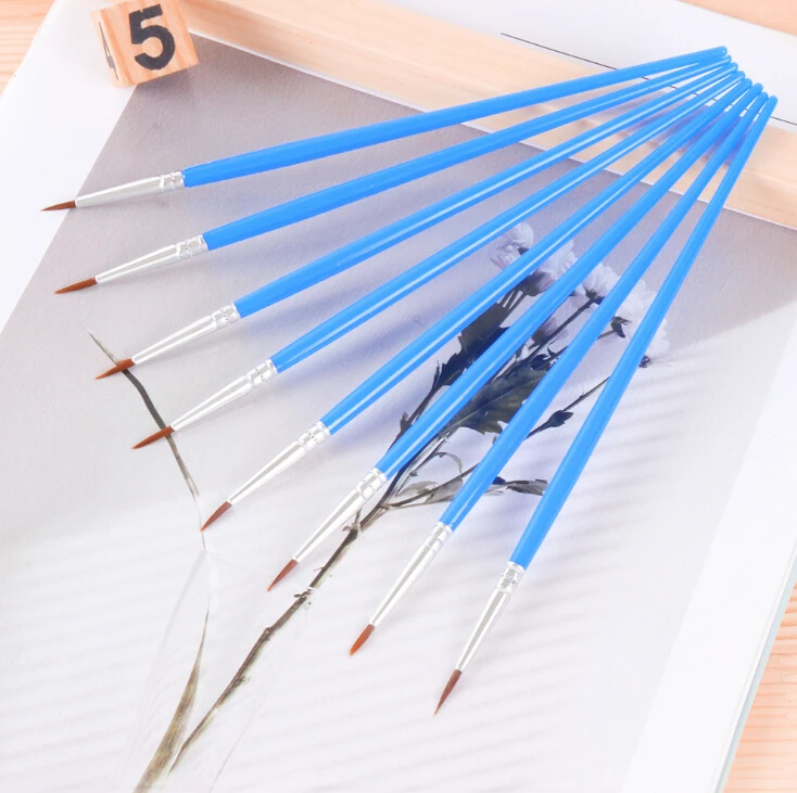 10 шт. новая нейлоновая кисть для волос ручка с крючком линий художественная