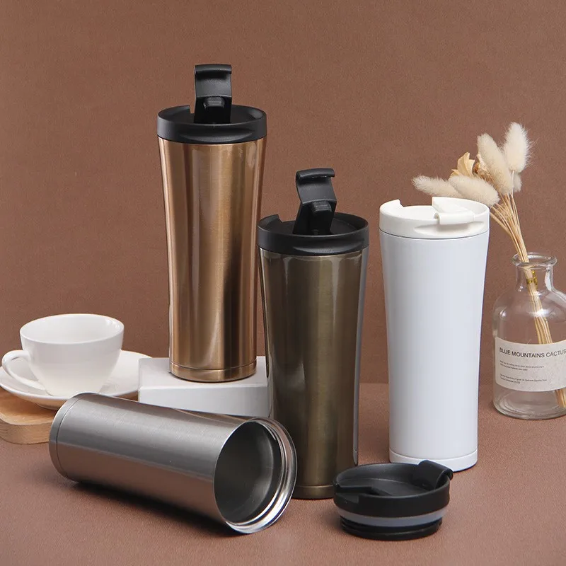 

Stainless steel vacuum cup Milk cup Portable fashion car cup Men and women business coffee cup water cup