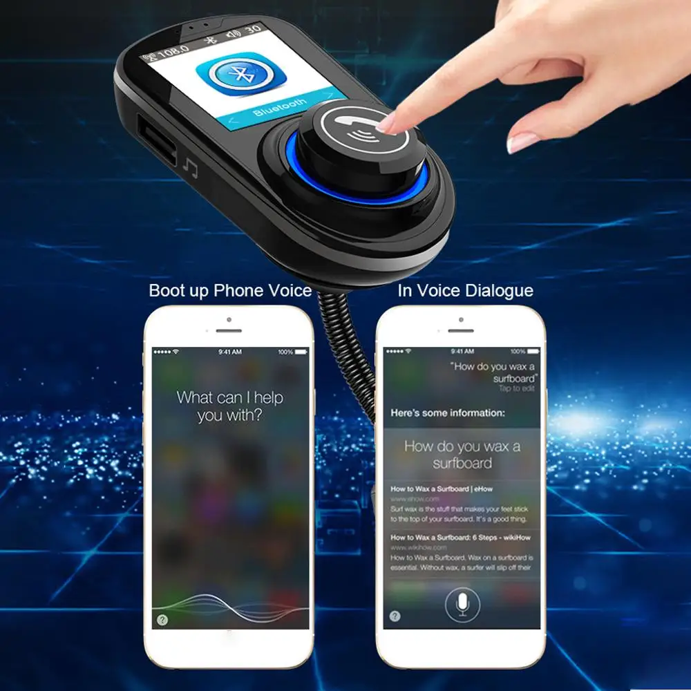 

Wireless Bluetooth FM Transmitter Car MP3 Player Bluetooth Handsfree Calling Car Kit Music -Audio Receiver Adapter Car Charger