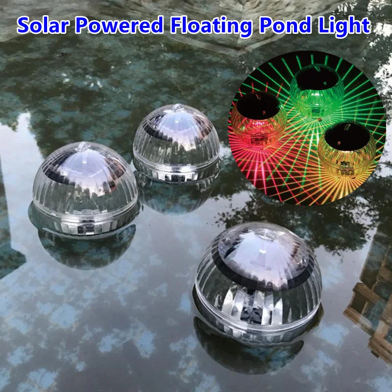 

Плавающий подводный мяч лампа на солнечных батареях плавающий пруд светильник 7 цветов изменения бассейн вечерние ночной Светильник декор...