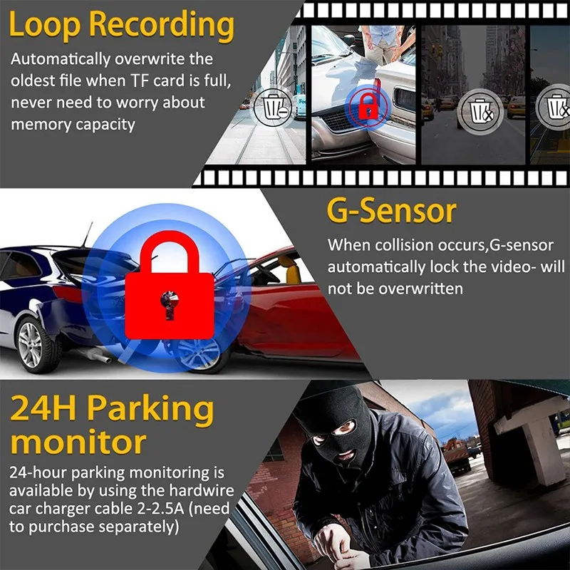 usb dvr car dash camera video recorder v2 1080p hd wifi driving recorder loop recording g sensor 170° wide angle auto dash cam free global shippi