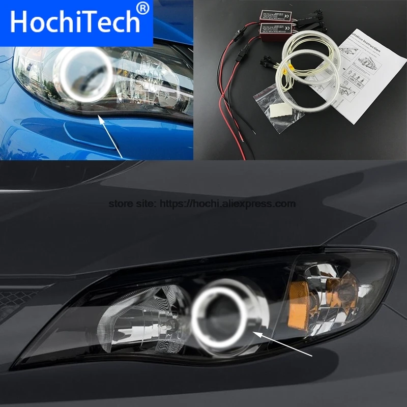 Отличный комплект HochiTech CCFL ангельские глазки ультраяркое освещение фар для Subaru