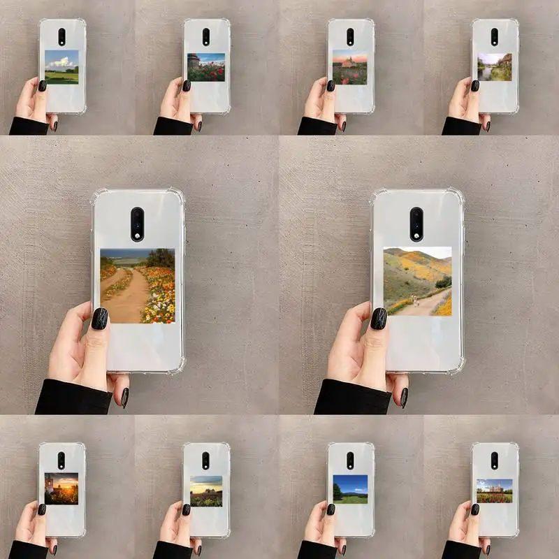 

Cottagecore Style Phone Case Transparent For OnePlus MEIZU MEITU M 7 8 9 16 17 T PRO XS moible bag