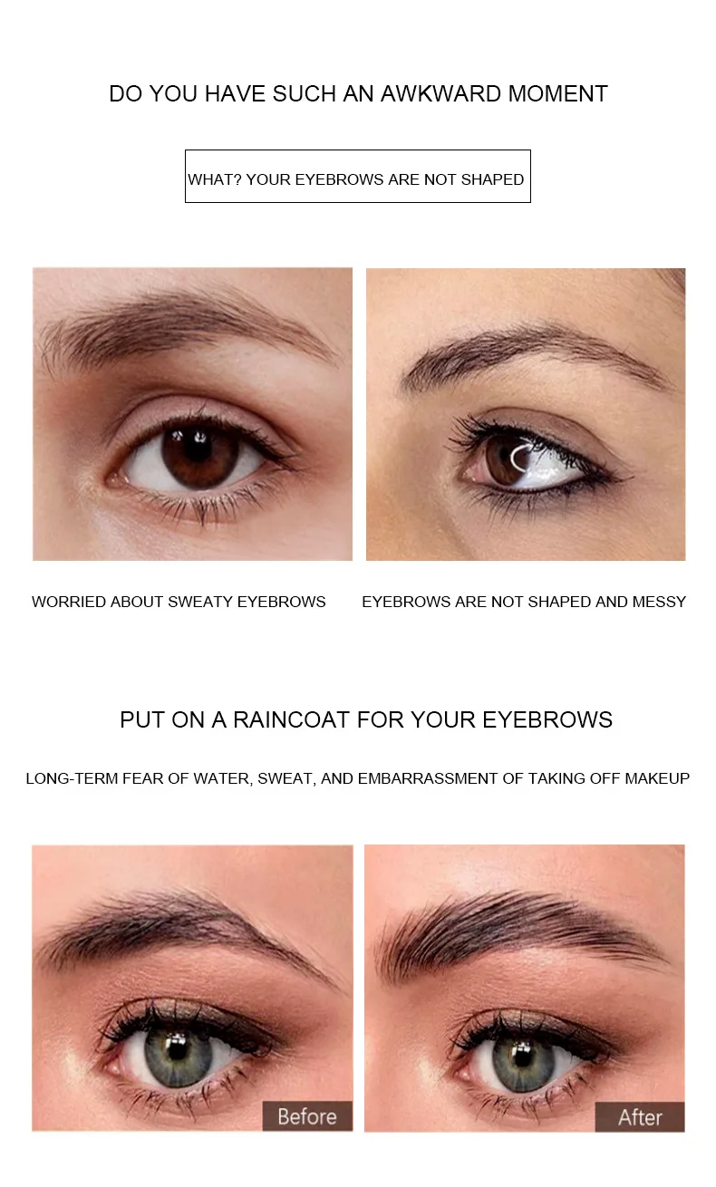 

Logo Customize Waterproof Wild Eyebrow Styling Soap Colorless Long-lasting Natural Transparent Eyebrow Cream Eyebrow Gel Liquid