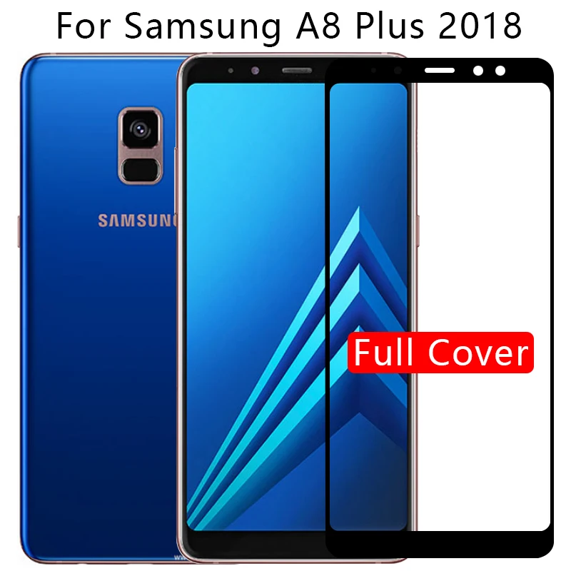 Защитное стекло для samsung a8 plus 2018 защита экрана закаленное galaxy a 8 8a a8plus пленка