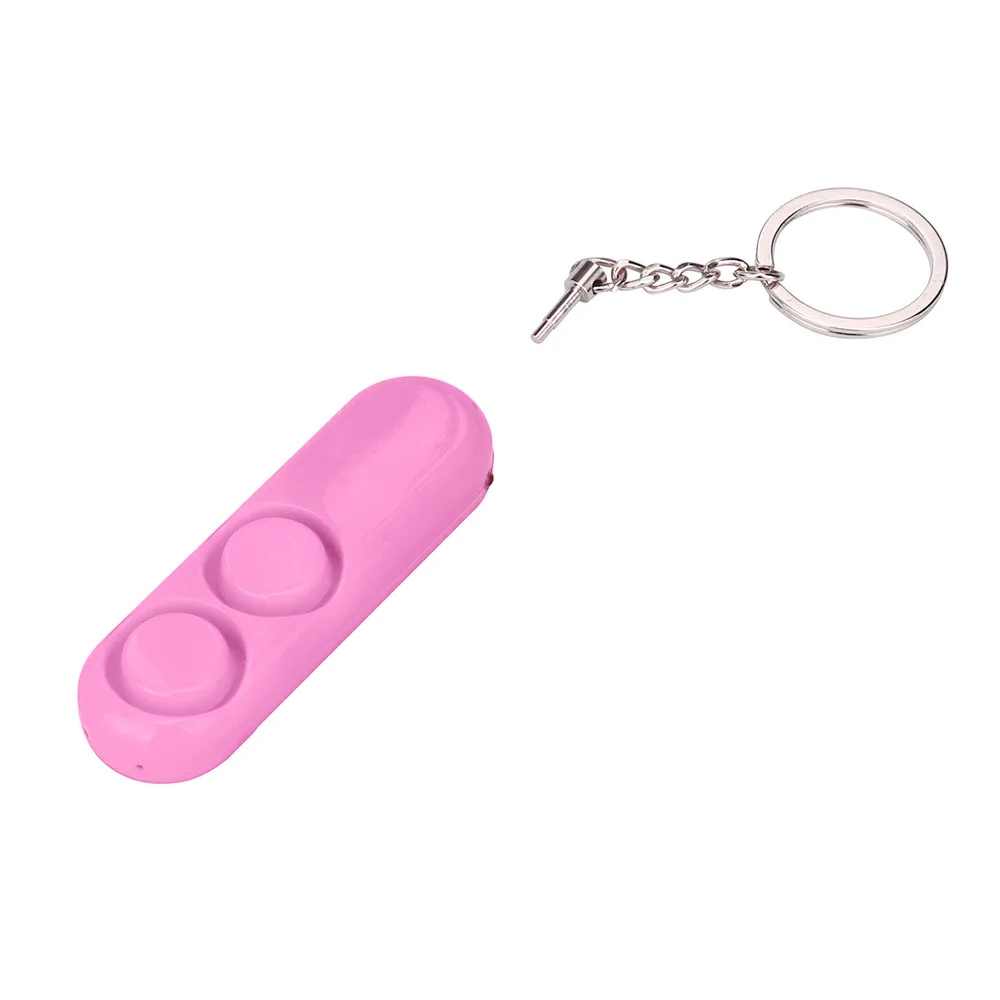 

130dB Self Defense Antirape Device Dual Speakers Loud Alarm Panic Safety Personal Security Keychain Women Portable Bag Pendant