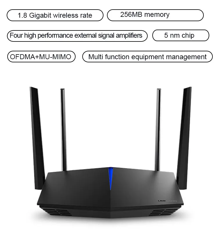 

WiFi 6 router Gigabit dual-band WiFi 6 802.11ax wireless router with 4 Gigabit RJ45 ports support PPTP,L2TP VPN for HOME