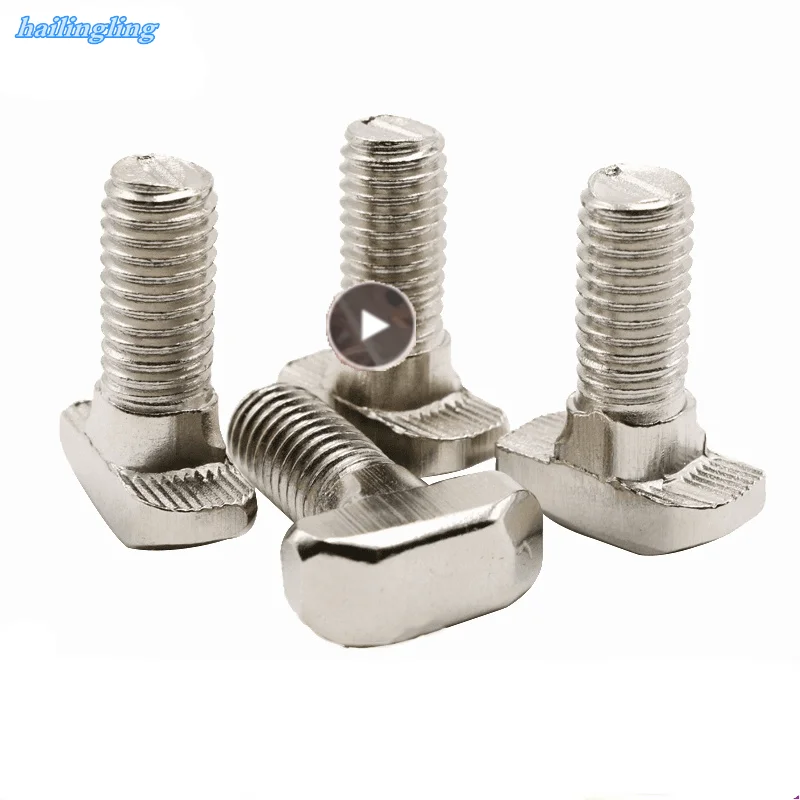 

2/5/10PCS M5 M6 M8 T Hammer Head T Bolt Aluminum Connector T head bolts Screws for 20/30/40/45 Aluminum Profiles