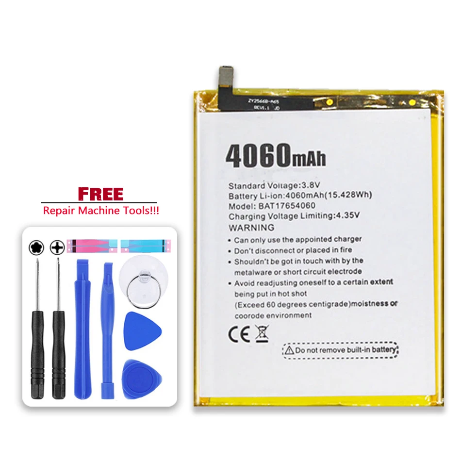 

BAT17654060 4060mAh Replacement Battery For Doogee Mix 2 Mix2 Mobile Phone