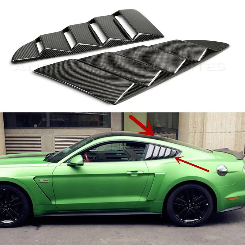 Для Ford Mustang углеродное волокно 2/набор авто боковое окно вентиляционное отверстие