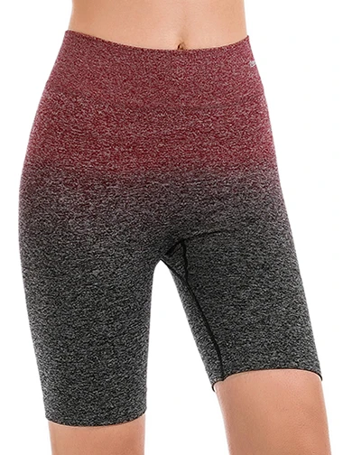 winered Zhangyunuo спортивные женские шорты с высокой талией, бесшовные шорты для йоги, фитнеса, бега, активного отдыха, одежда для тренировок для женщин - Цвет: winered
