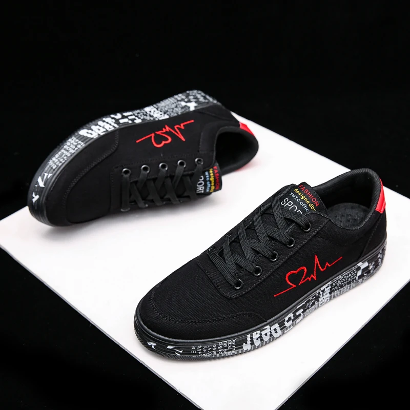 2020 Fashion Women Vulcanized Shoes Sneakers Ladies Lace-up Casual Breathable Canvas Lover Graffiti Flat | Обувь
