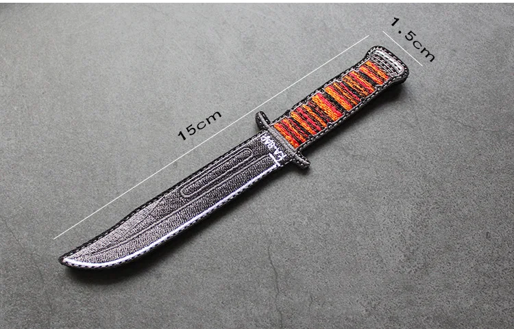 KA-BAR 3D вышивка патч Волшебная наклейка креативный Morale Chapter нож значок железные стикеры на DIY для одежды заплатки на рюкзак