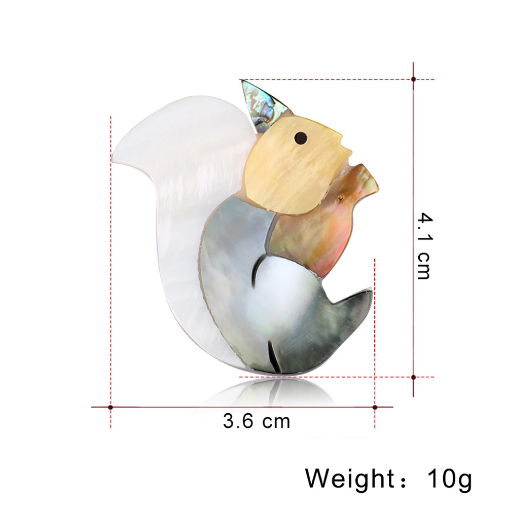 1 шт. брошь стильные булавки креативная Брошь Мода нагрудник значки в форме белки