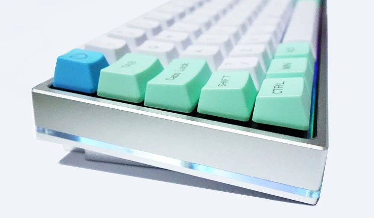 GH60 клавиатура DIY анодированный алюминиевый чехол боковой блеск через корпус тяжелый чехол QMK программа для 60% механическая клавиатура