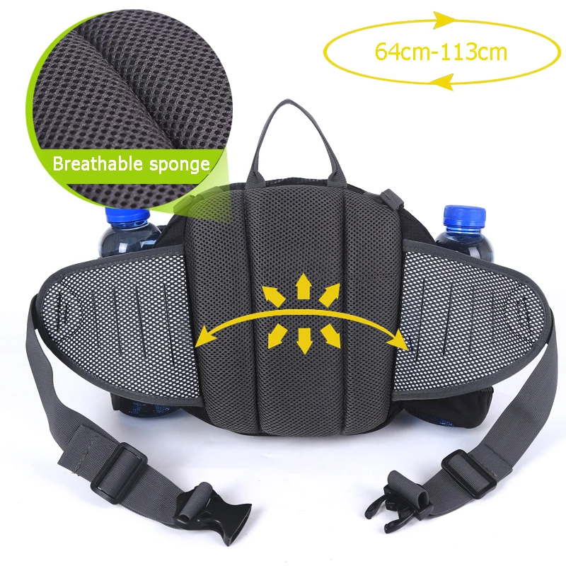 Outdoor Riding Running Waist Bag City Jogging Pack Walking Accessories Sports Handy with Bottle Holder | Спорт и развлечения