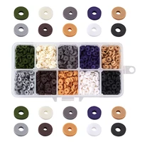10colors 6mm polymer clay beads set for jewelry making diy bracelet chips disk loose spacer round heishi bead about 22002400pcs