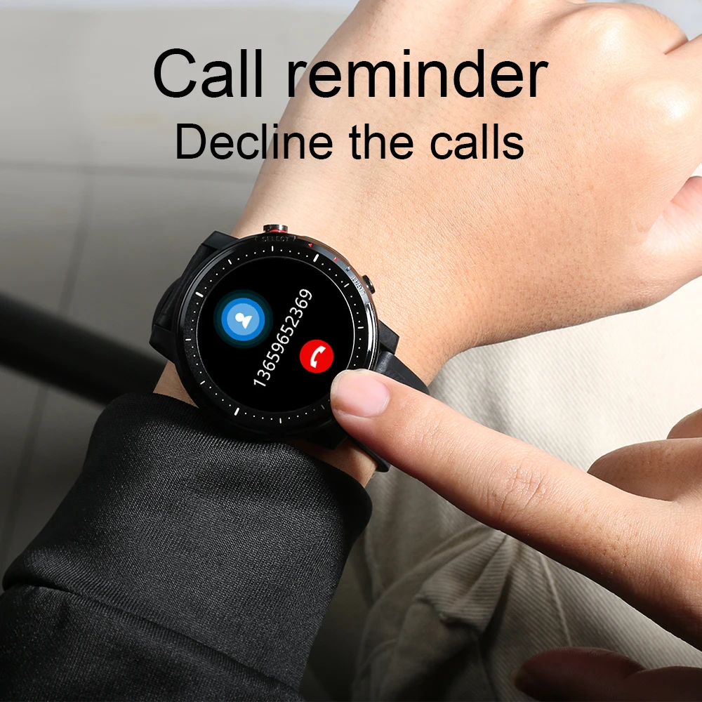 Best Men Smart watch Sport IP68 Waterproof Sleep Monitor ECG PPG Blood Pressure Heart Rate Fitness Smartwatch L15 | Электроника