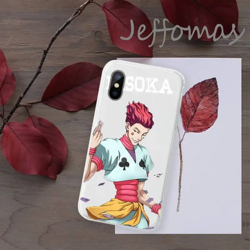 

Hisoka Anime Hunter X hunter Phone Case Transparent for iPhone 11 12 mini pro XS MAX 8 7 6 6S Plus X 5S SE 2020 XR