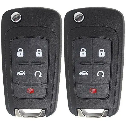 

2 шт. Автомобильная сигнализация дистанционный смарт-ключ OHT01060512 подходит для Chevrolet 5 кнопок лезвие без ключа-go удобный доступ дверной замок